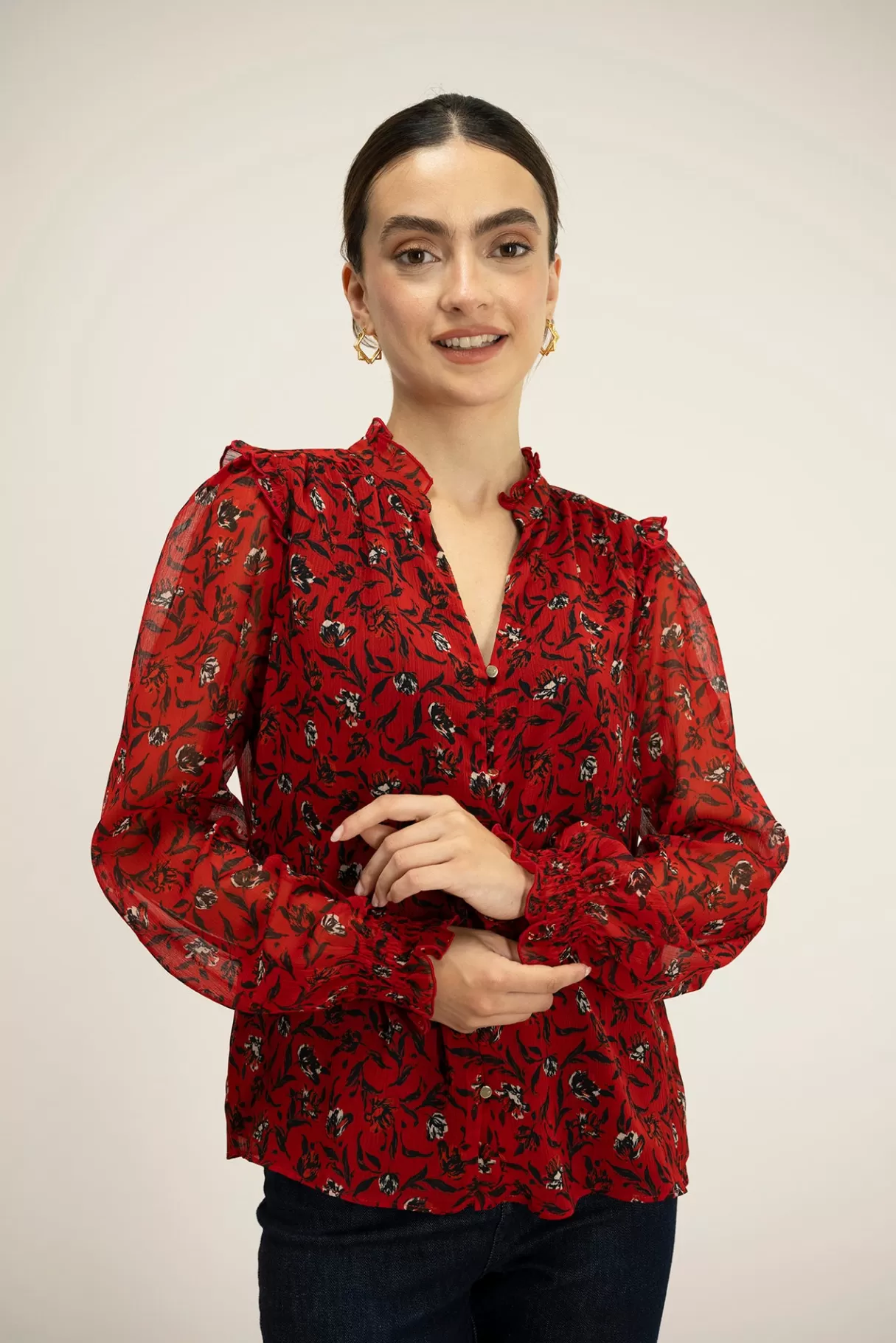 NAF NAF Blouses & Chemises^Chemise Camelot Rouge