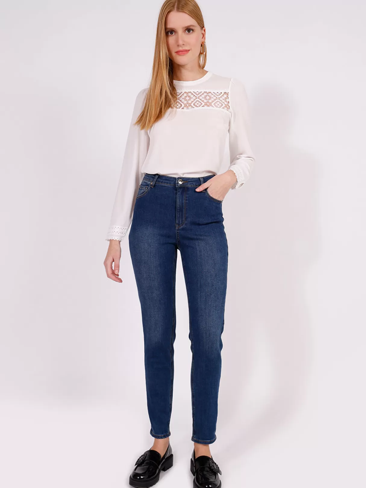NAF NAF Jeans^Jean Gwina Bleuclaire