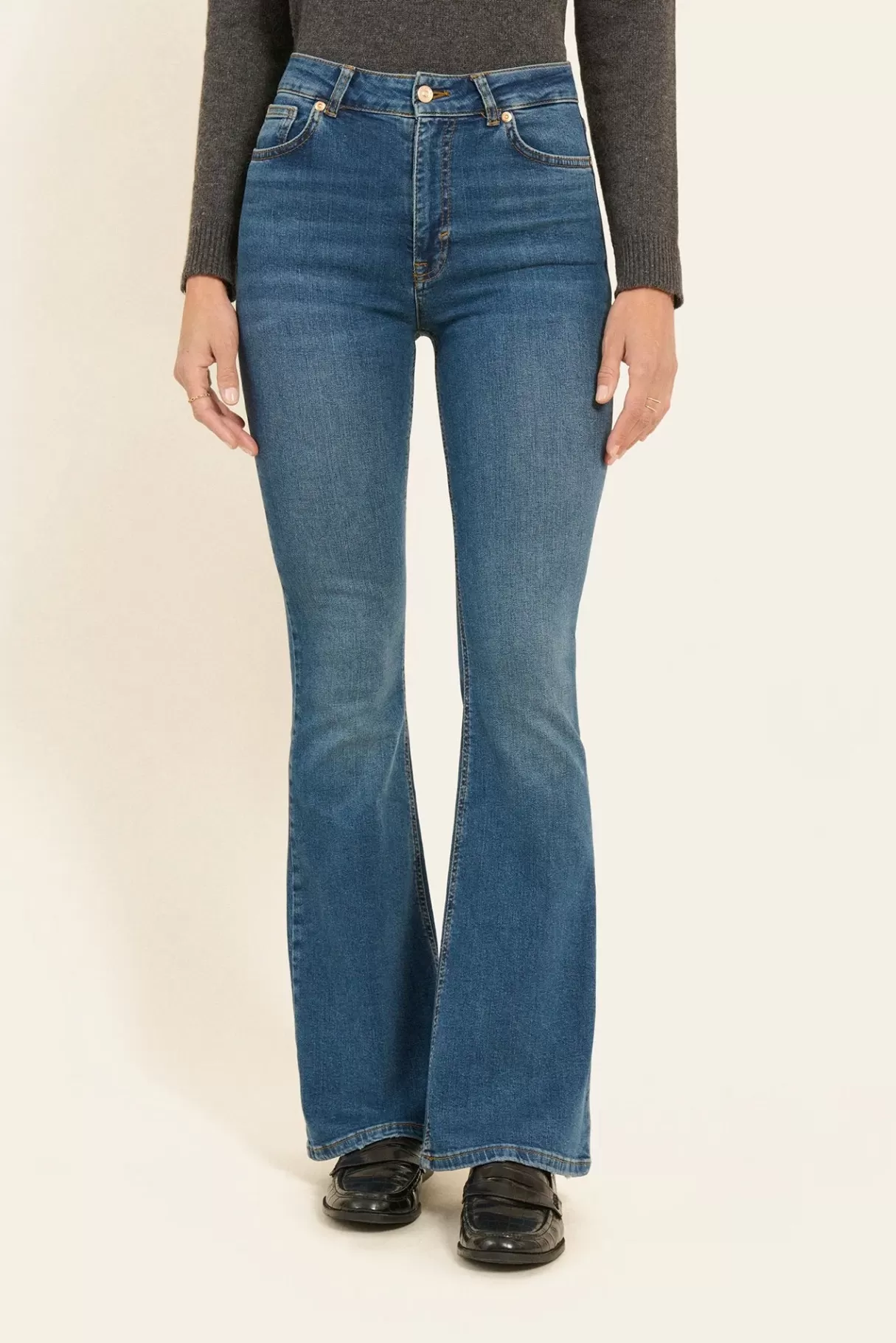 NAF NAF Jeans^Jean Power Flare Stone
