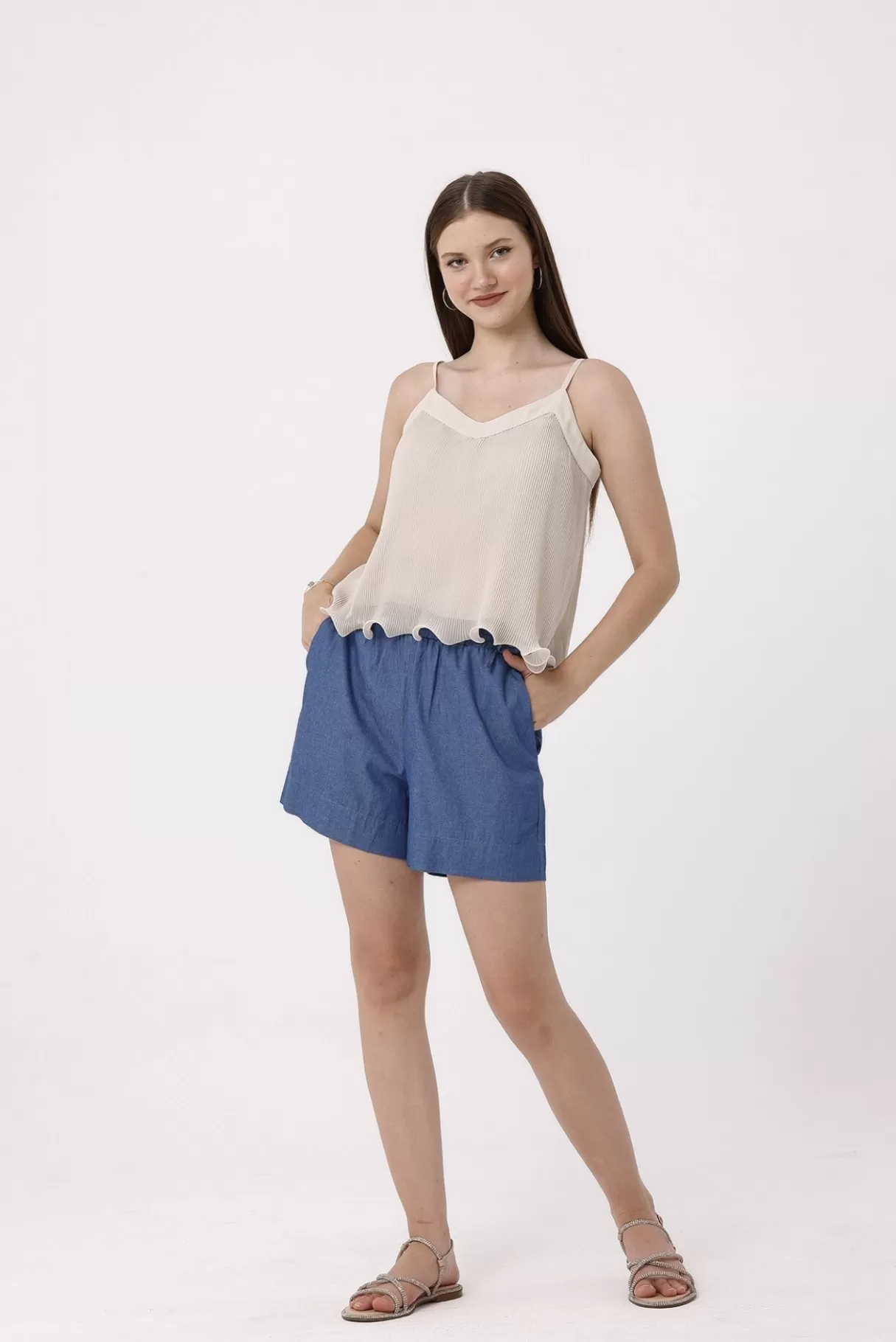 NAF NAF Shorts^Short Georgina Chambray